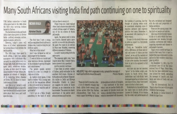 The ties that bind people and nations- Article by Consul General Abhishek Shukla in the Cape Times of May 18, 2018